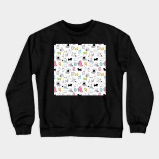 Unicorn, dino, cats Crewneck Sweatshirt